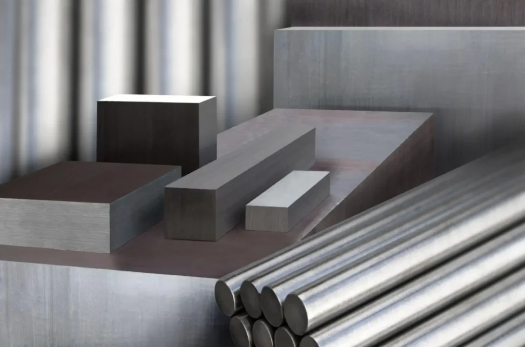 Pręty stalowe i profile metalowe wykorzystywane w produkcji przemysłowej